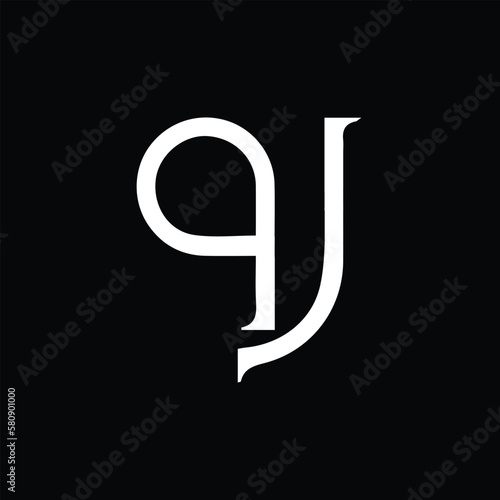 QJ QJ Logo Design, Creative Minimal Letter QJ QJ Monogram photo