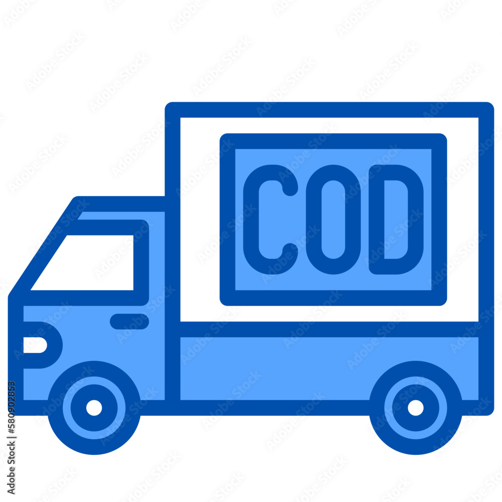 Delivery_1 blue outline icon