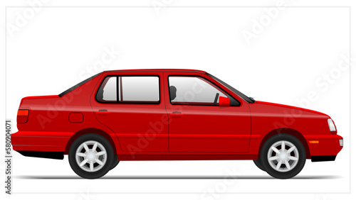 1990s Side German Compact Sedan