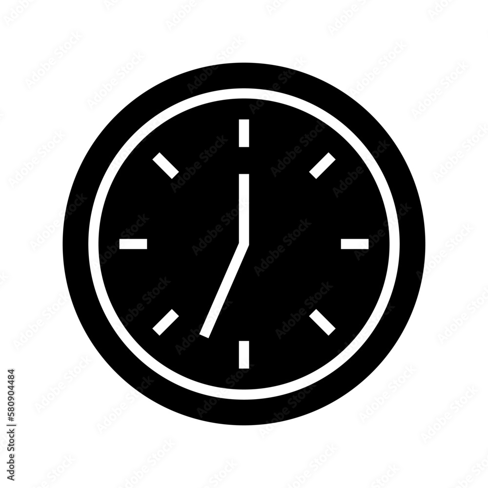 clock icon or logo isolated sign symbol vector illustration - high quality black style vector icons
