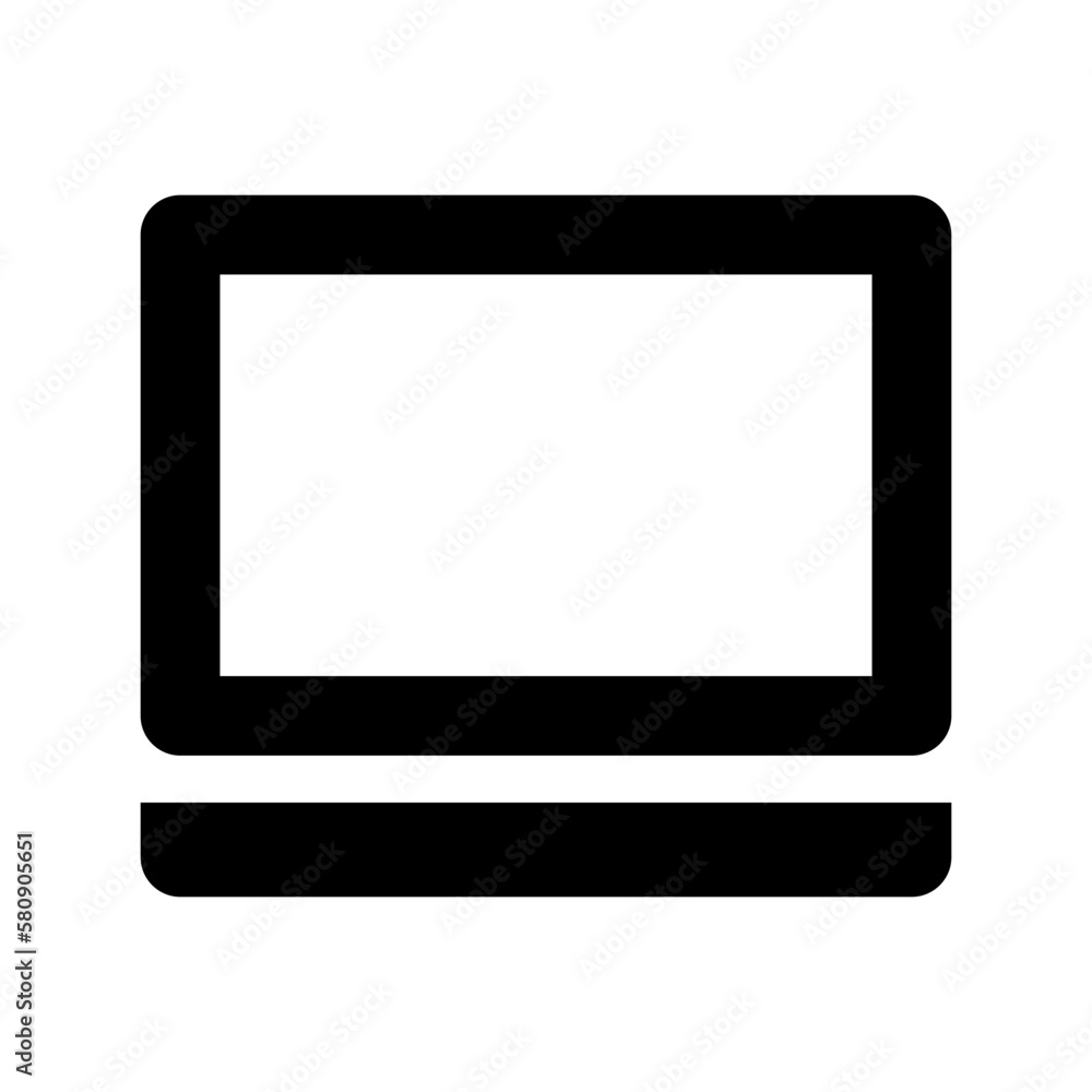 laptop icon or logo isolated sign symbol vector illustration - high quality black style vector icons
