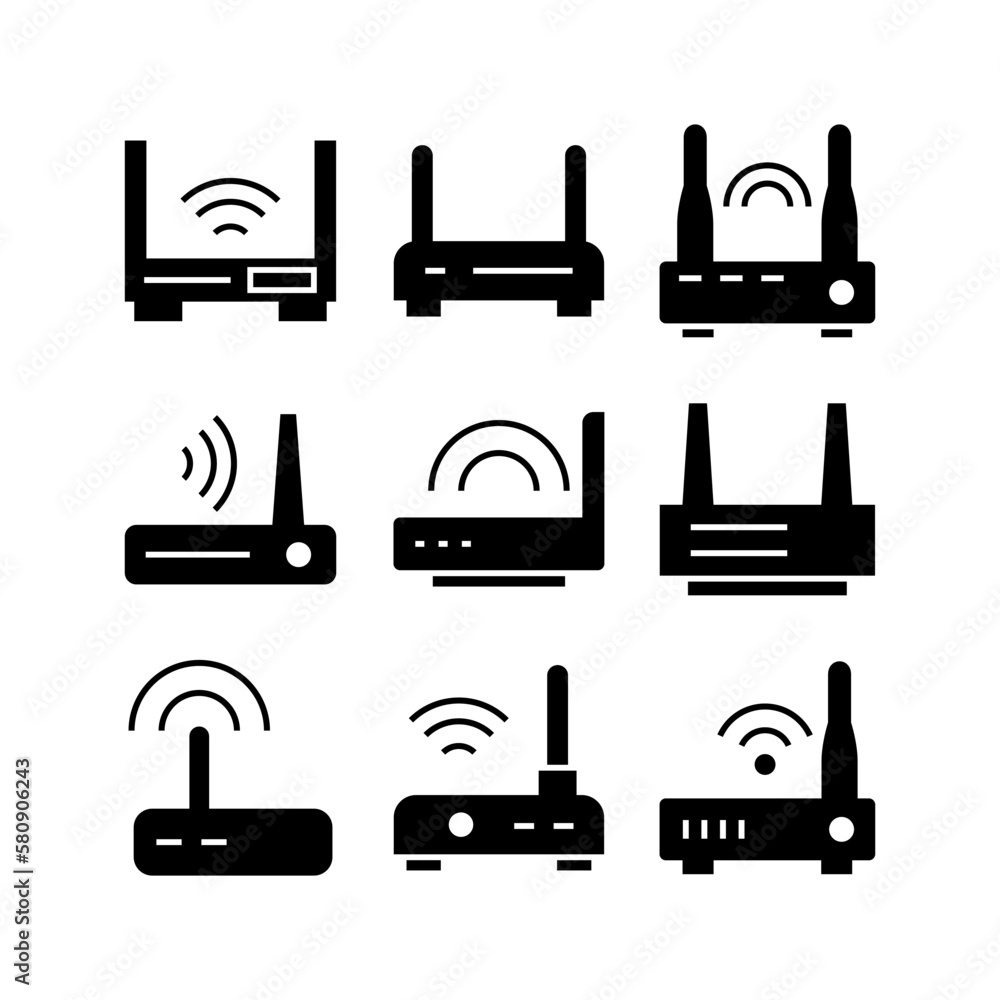 Obraz premium modem icon or logo isolated sign symbol vector illustration - high quality black style vector icons 