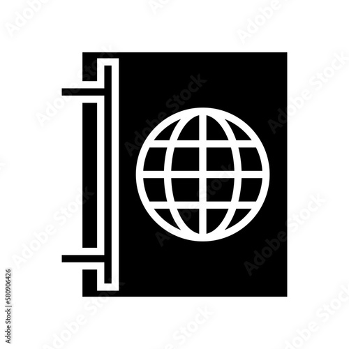 passport icon or logo isolated sign symbol vector illustration - high quality black style vector icons
