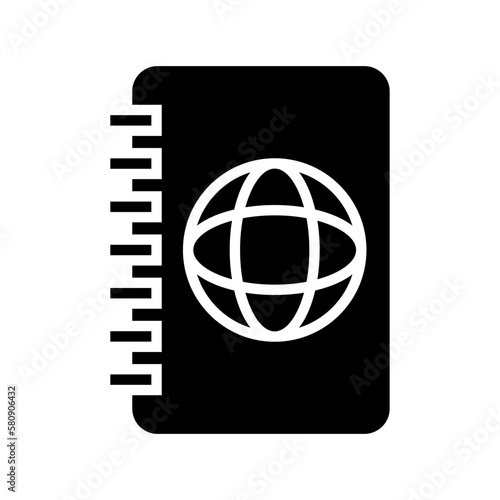 passport icon or logo isolated sign symbol vector illustration - high quality black style vector icons
