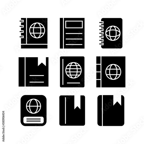 passport icon or logo isolated sign symbol vector illustration - high quality black style vector icons
