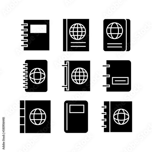 passport icon or logo isolated sign symbol vector illustration - high quality black style vector icons
