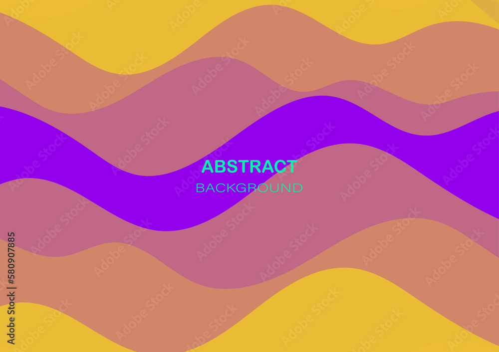 Fototapeta premium Abstract colorful wavy background with geometric element. Fluid shapes composition. Liquid color.