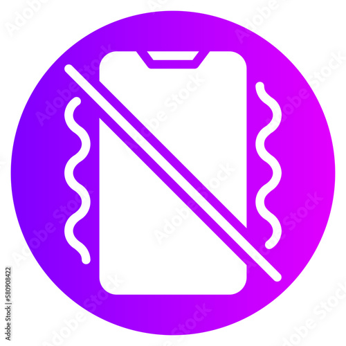 phone vibration gradient icon