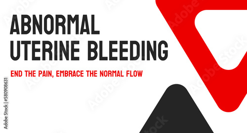 Abnormal Uterine Bleeding: A diagram of the female reproductive system with emphasis on the uterus.