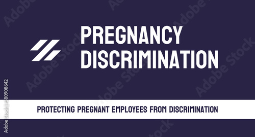 Pregnancy discrimination: A pregnant woman holding her stomach and looking worried.