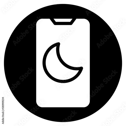 night mode glyph icon