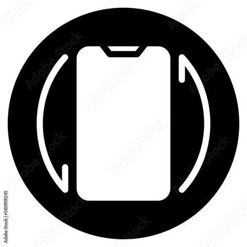 screen rotate glyph icon