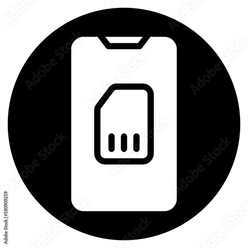 simcard glyph icon