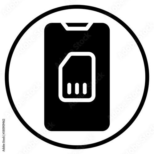 simcard glyph icon