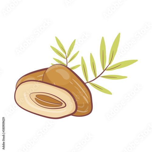 coconut bud icon Ramadan and Islamic Eid