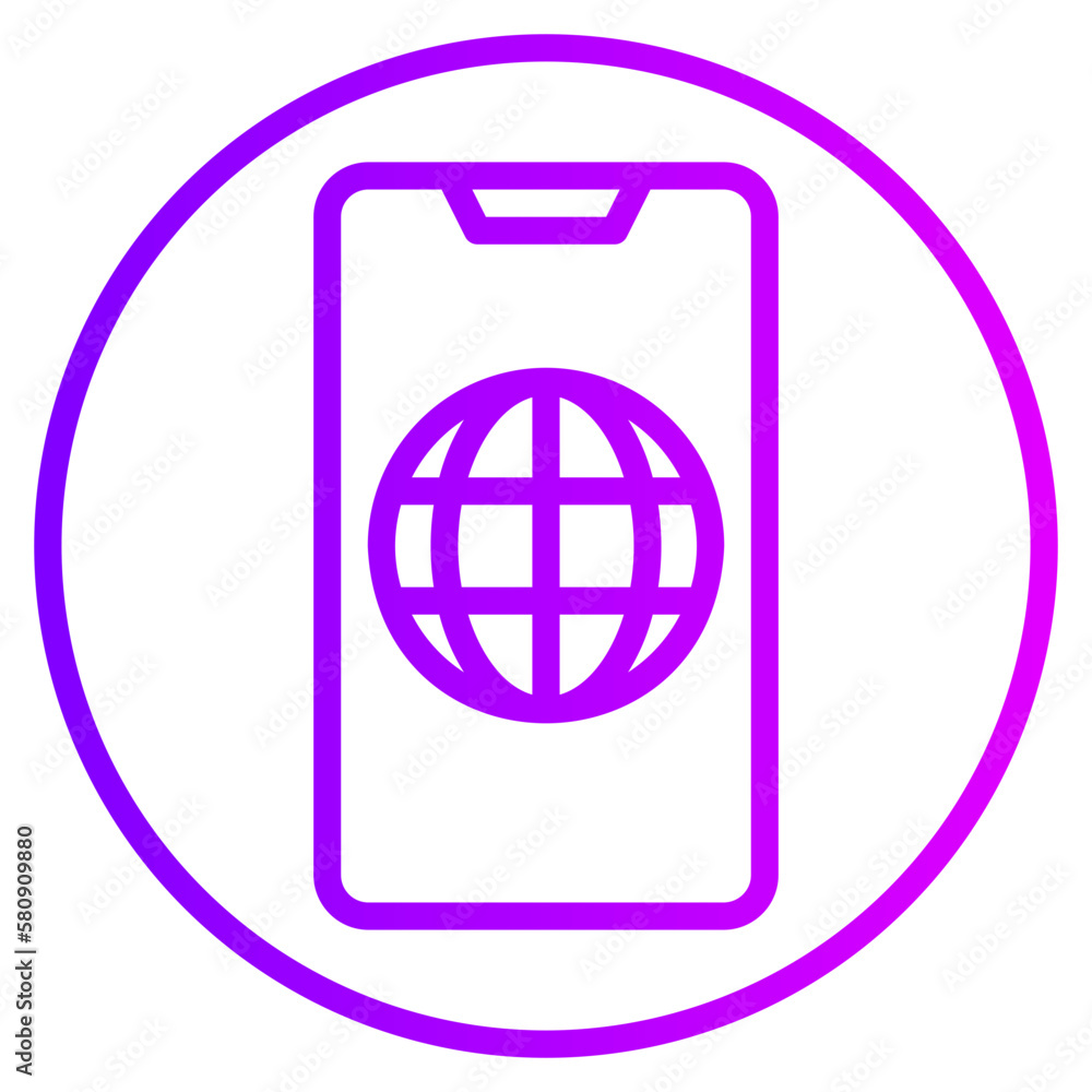 internet gradient icon internet gradient icon