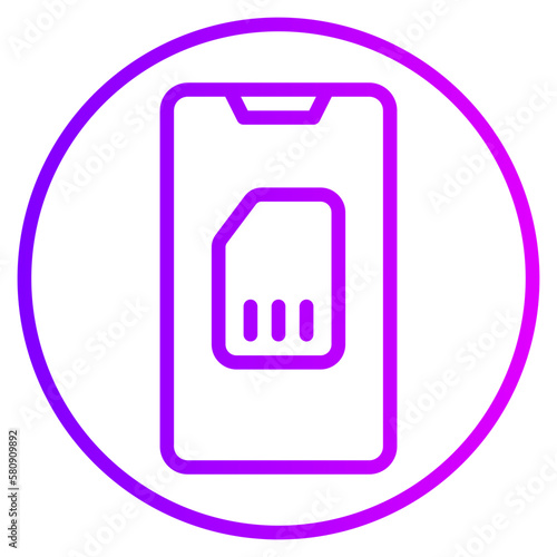 simcard gradient icon