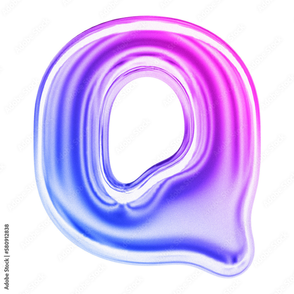 3d Gradient Letter Q 3d Gradient Letter Q