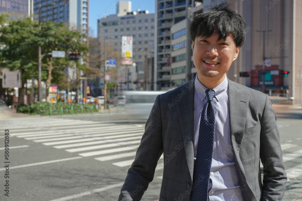 街中のビジネスマン 街中のビジネスマン