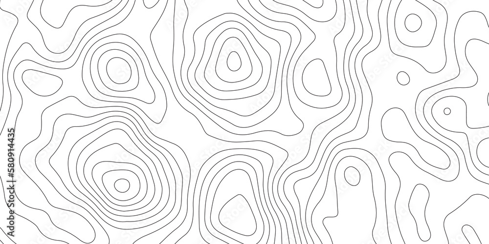 Fototapeta premium Abstract topographic contours map background. Topographic map and landscape terrain texture grid. Terrain map. Contours trails, image grid geographic relief topographic Cartography Background 