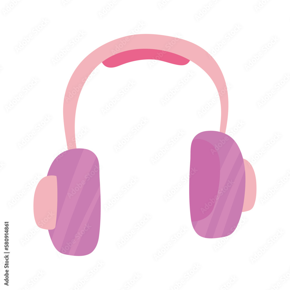 headphones on white background headphones on white background