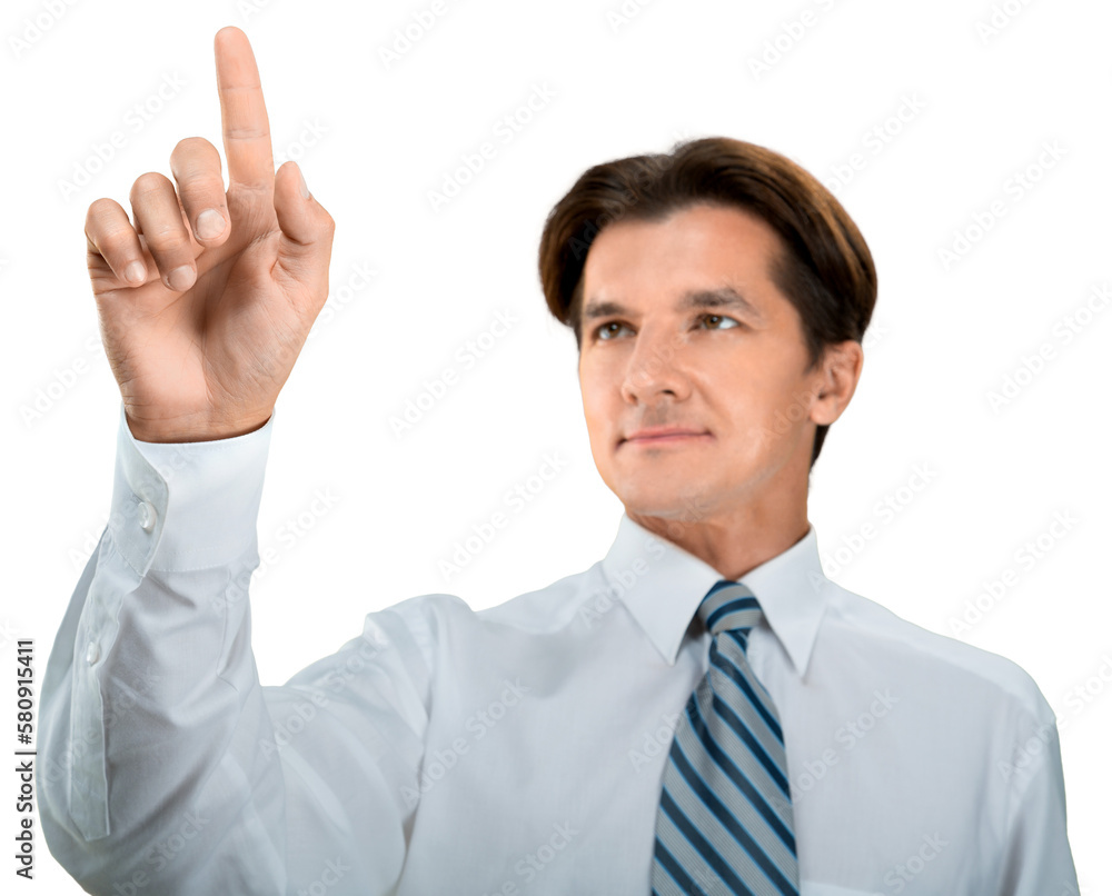 Portrait of young handsome businessman isolated on white background Portrait of young handsome businessman isolated on white background