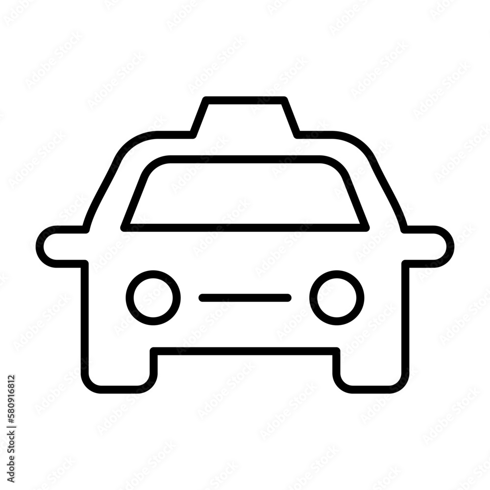 Taxi line icon