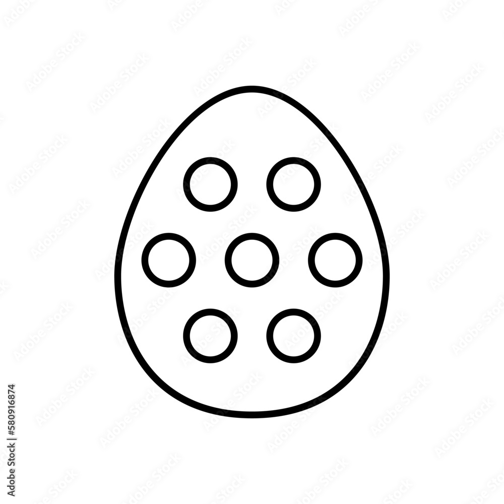 Dinosaur egg line icon Dinosaur egg line icon