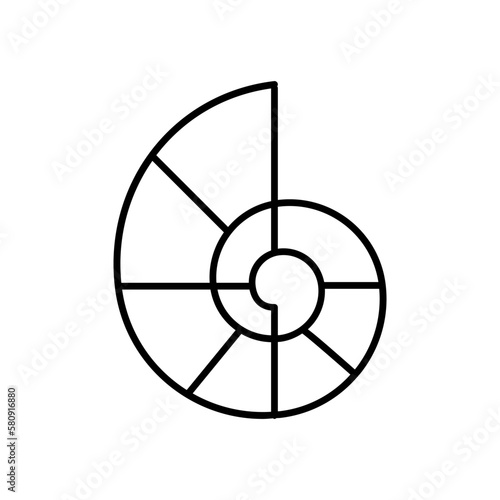 Nautilus line icon