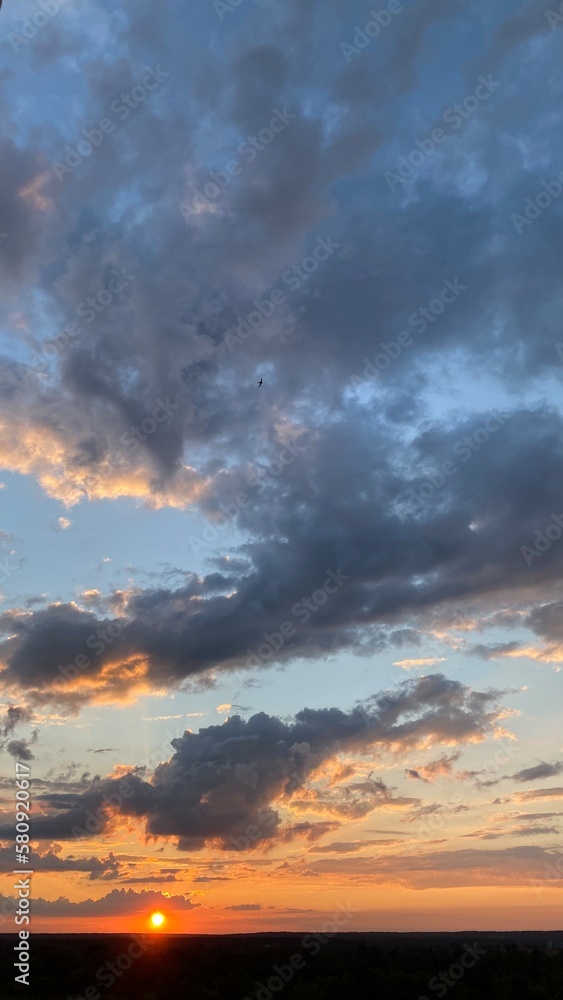sky at sunset sky at sunset