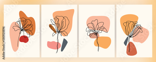 illustration of an background with flowers