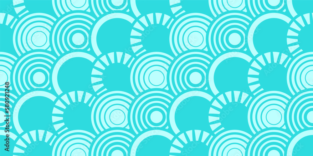 Mermaid scales, fish tail background, seamless geometric beautiful pattern