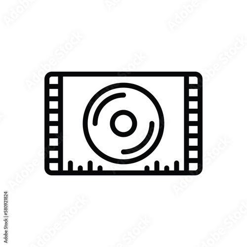 Black line icon for indie
