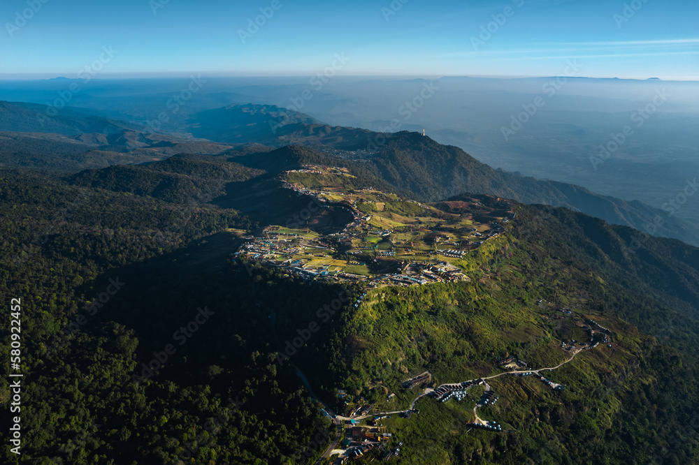 Fototapeta premium Drone photo of phu Thap Buek, Phetchabun, Thailand