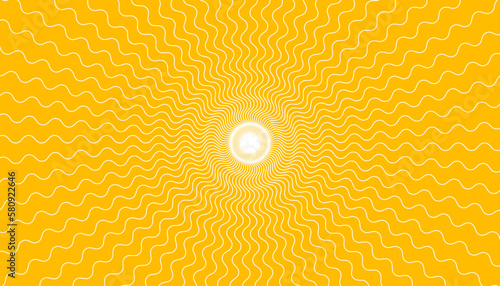 Ramen round vector pattern, yellow noodle, italian pasta