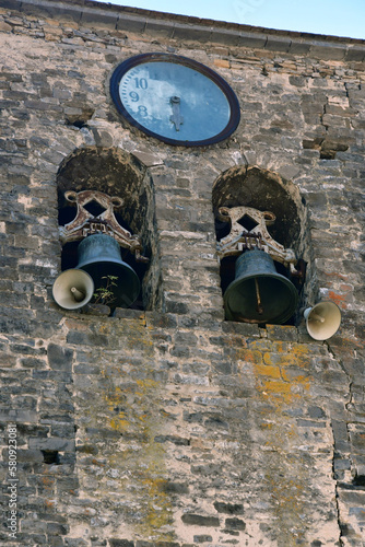 Detail of an old bell tower