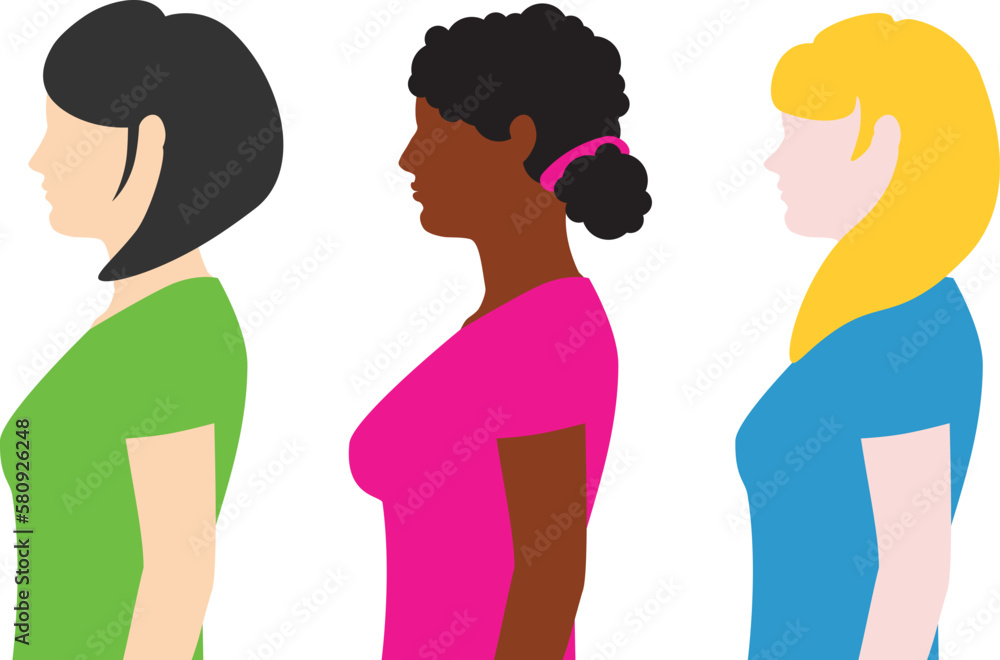 Women multiracial concept