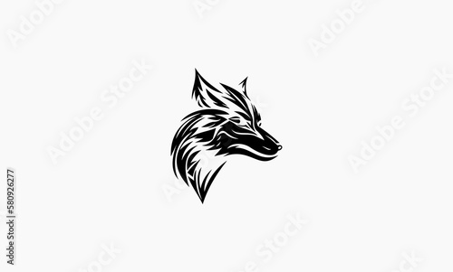 head wolf design vector creative concept logo