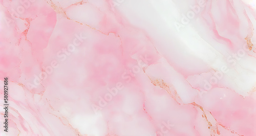Luxurious Pink marble texture skin wallpaper background generative ai