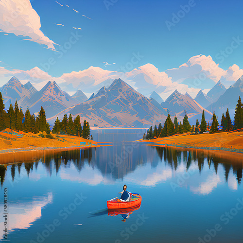 boat in the lack