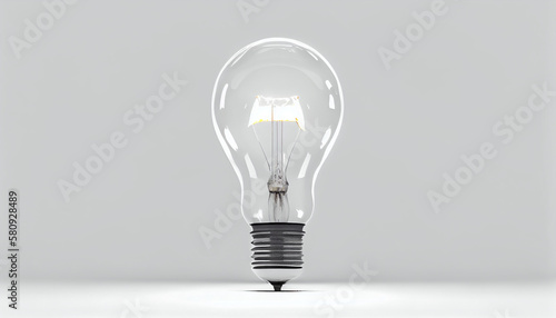 Light bulb on background