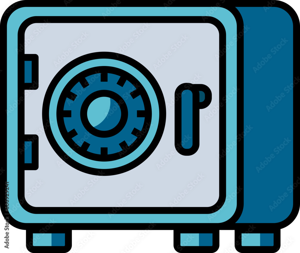 Safe box decorative icon design element for website, presentation, flyer, brochure, printing, application. Safe box decorative icon design element for website, presentation, flyer, brochure, printing, application.