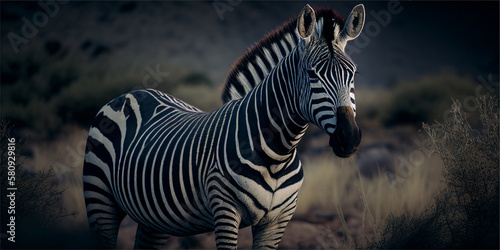 Closeup zebra head against green blurred background Cinematic  Photoshoot  Shot on 25mm lens
