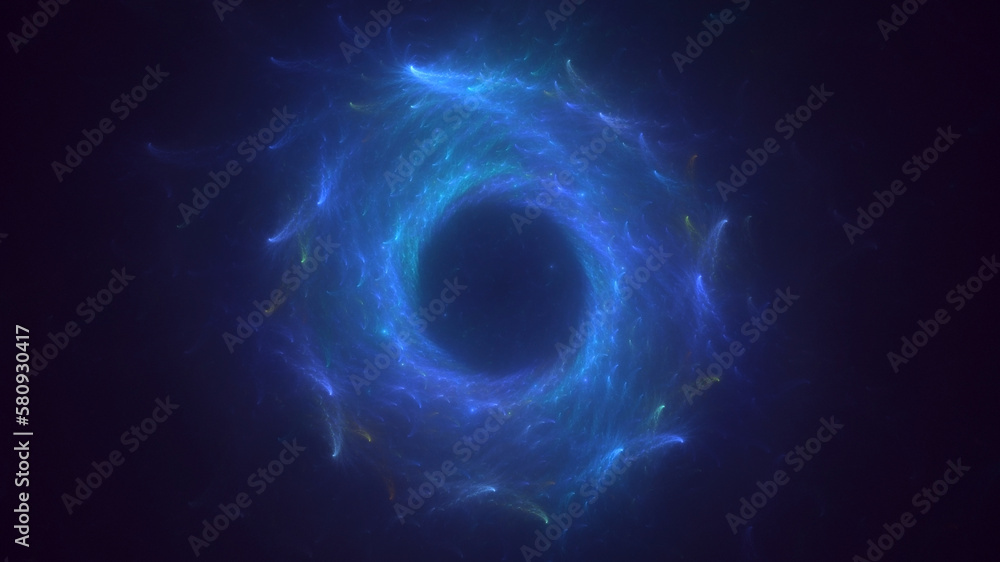 Obraz premium 3D rendering abstract round light background