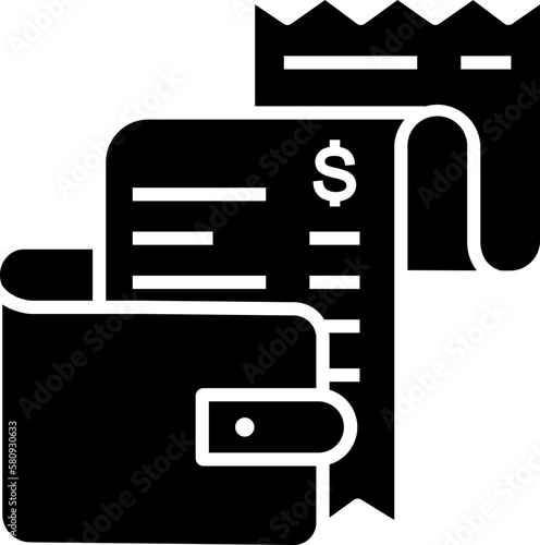 Expense icon design elements for decoration.