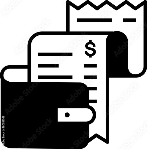 Expense icon design elements for decoration.