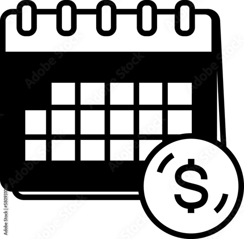 Installment icon design elements for decoration.