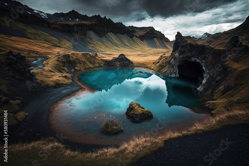 With my waterfalls, rivers, lakes, and other natural features, I traveled around Iceland this summer and took some epic photos of the country's breathtaking scenery. Iceland. Generative AI
