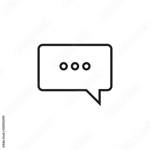chat bubble thinking vector for Icon Website, UI Essential, Symbol, Presentation