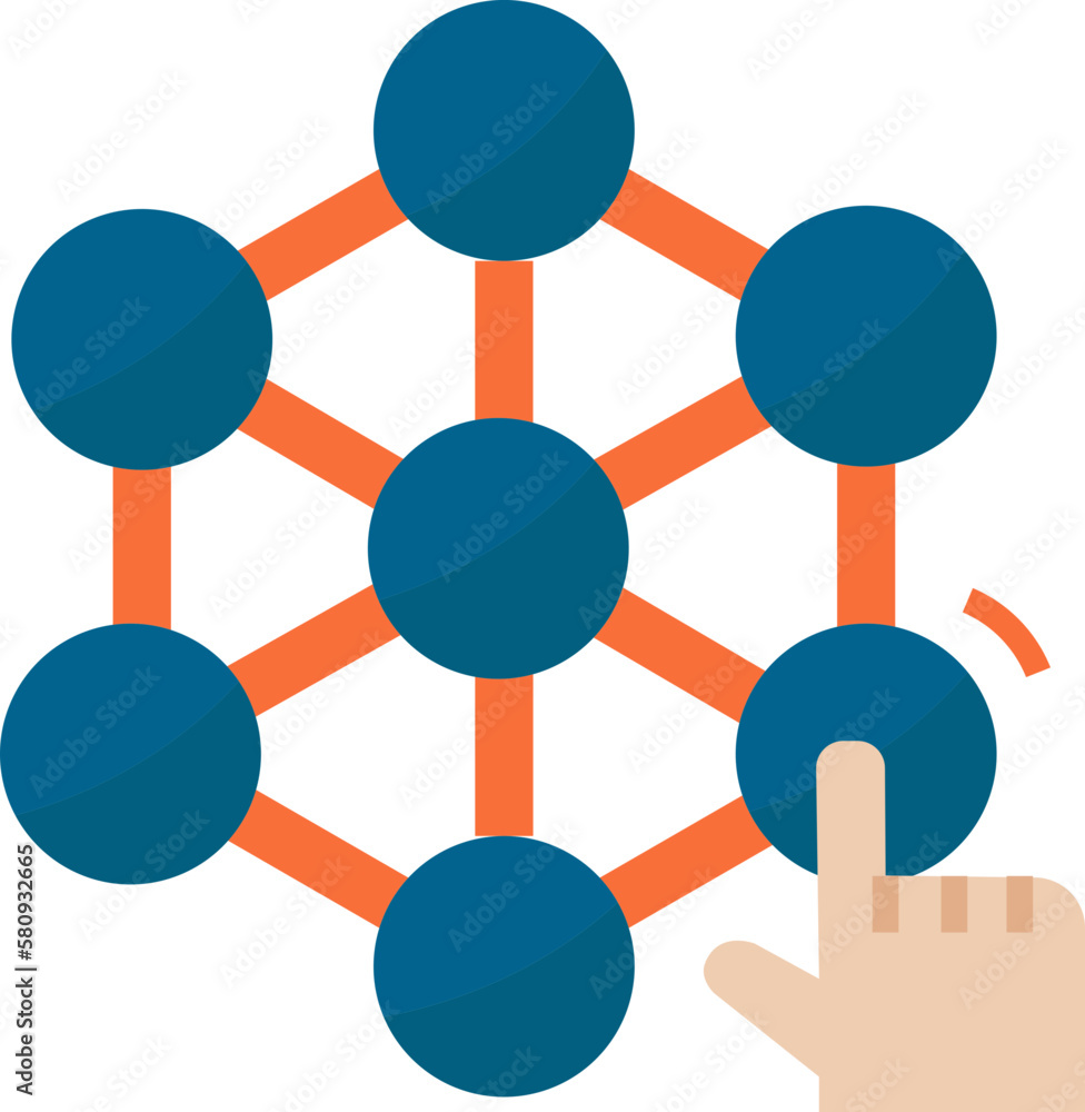 Business model digital strategy flat icon design elements Business model digital strategy flat icon design elements